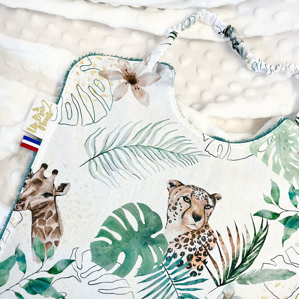 Bavoir Maternelle - Jungle Safari