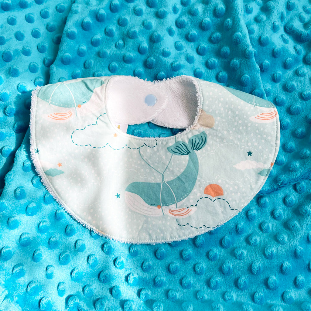 Bavoir naissance - 0/6 mois - Baleines