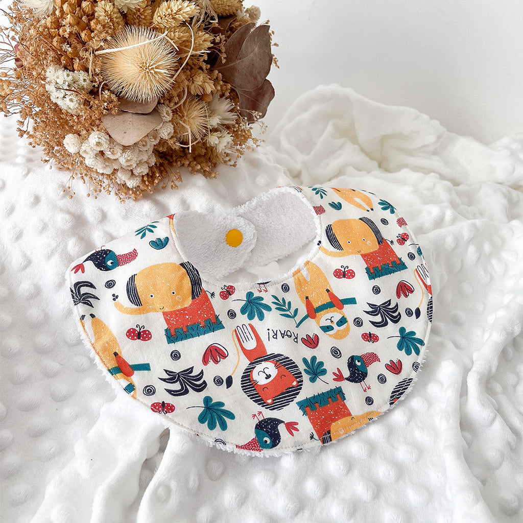 Bavoir naissance - 0/6 mois - Jungle Colors