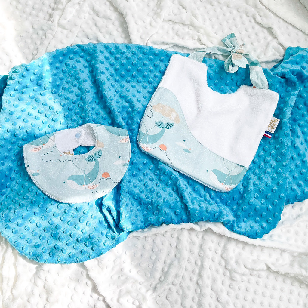 Coffret repas - 0/18 mois - Baleine et nuage