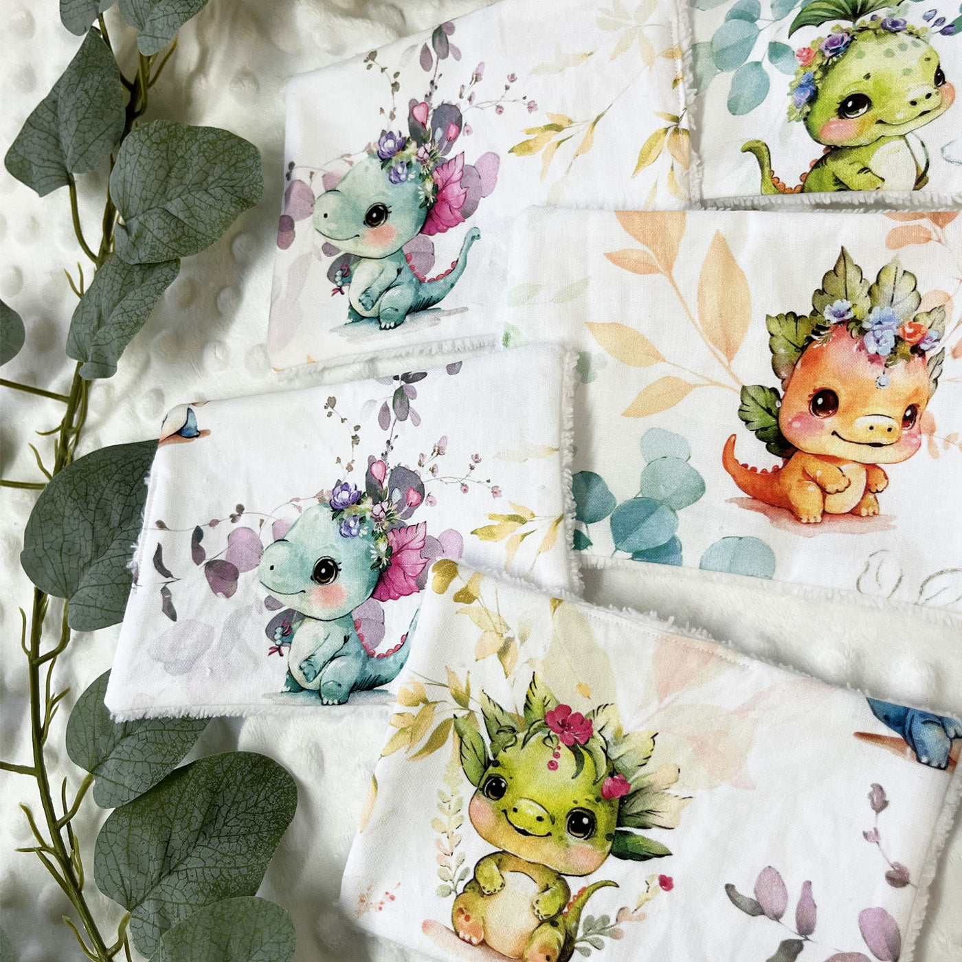 Lot de 6 grandes lingettes lavables