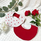 Lot de 2 bavoirs naissance - 0/6 mois - Le mois de l'Amour ♡