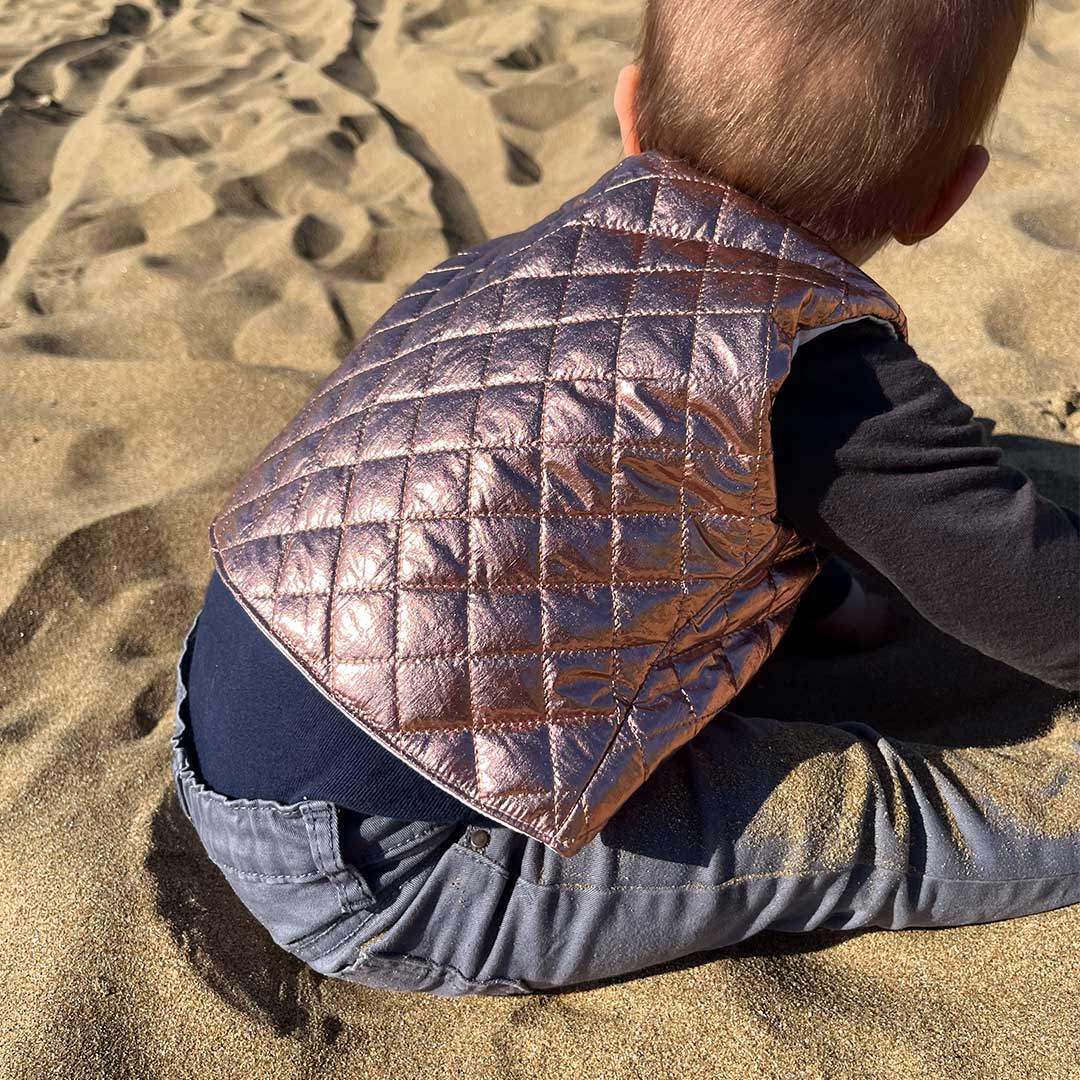Gilet de berger - Rose gold - Matelassé