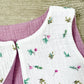Gilet de berger - Fleurs - Gaze de coton