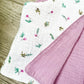 Gilet de berger - Fleurs - Gaze de coton