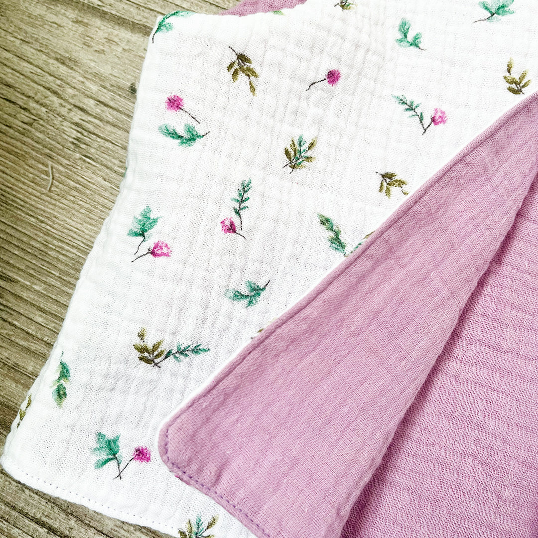 Gilet de berger - Fleurs - Gaze de coton