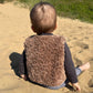 Gilet de berger - Dino - Fausse fourrure marron