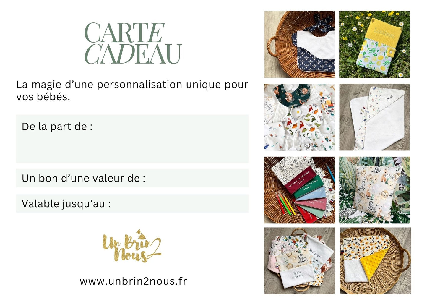 Carte-cadeau Un Brin 2 Nous